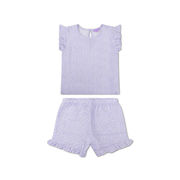 Beachwear Girls  - Muslin - Lila - Leopard