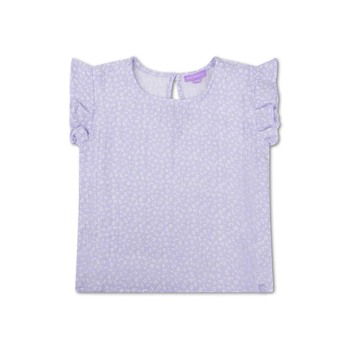 Beachwear Girls  - Muslin - Lila - Leopard