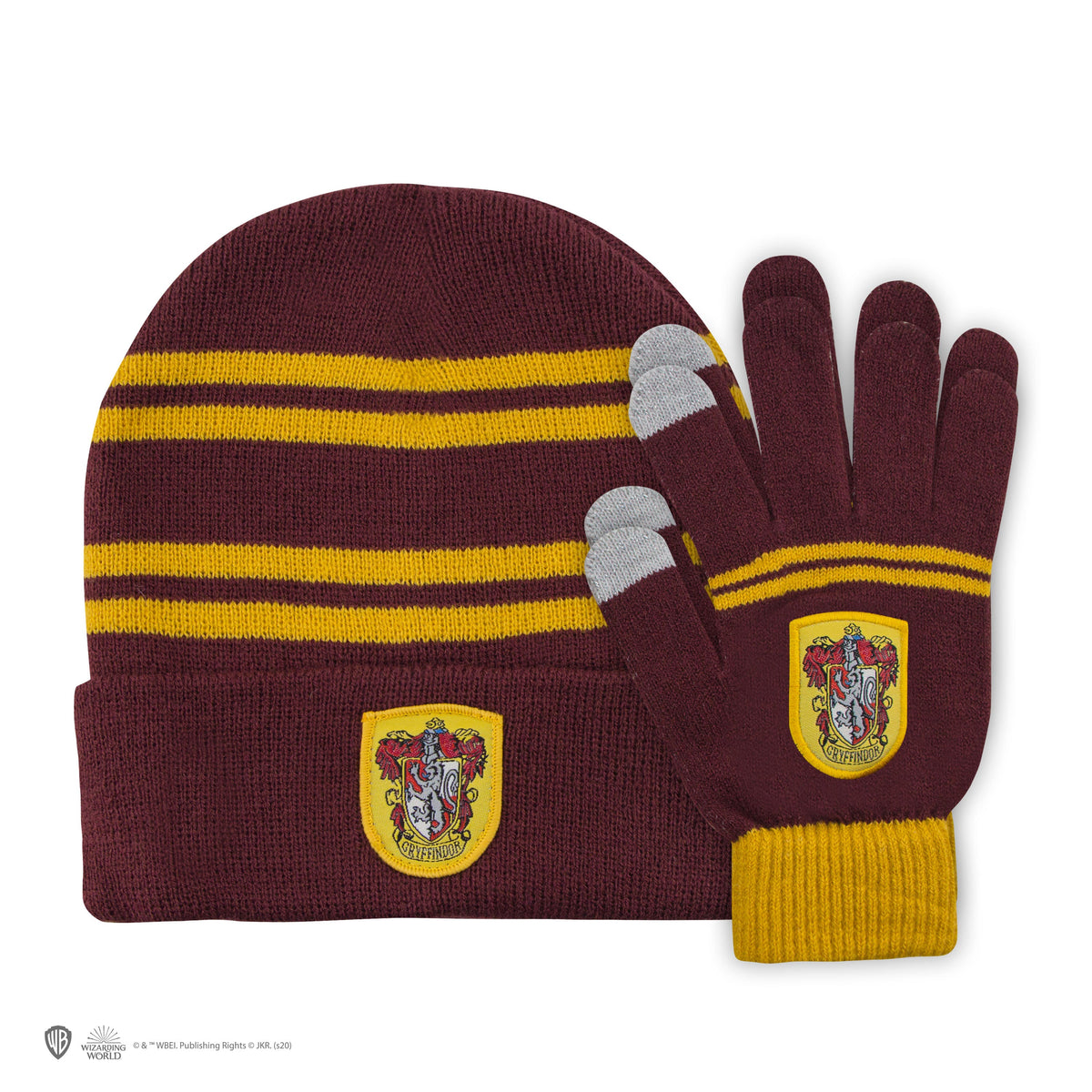 Set Bonnet & Gants Tactiles Gryffondor Enfants