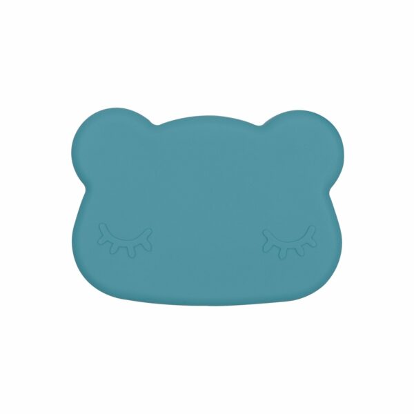 Porta pranzo a forma di anatra con orso blu