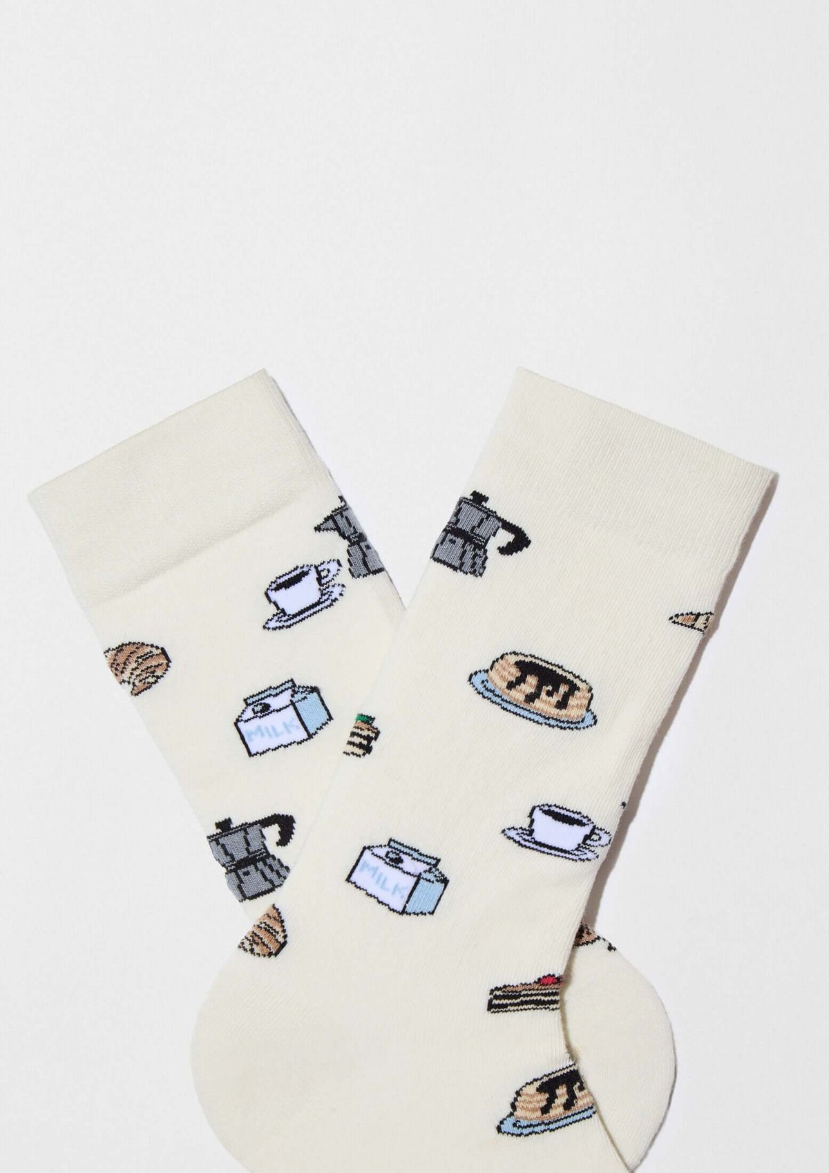 Chaussettes BeSweetBreakfast Blanc Cassé