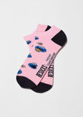 BeSesameStreet Cookie Monster Pink Ankle