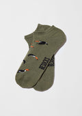 Chaussettes courtes BeToucan Vert Kaki