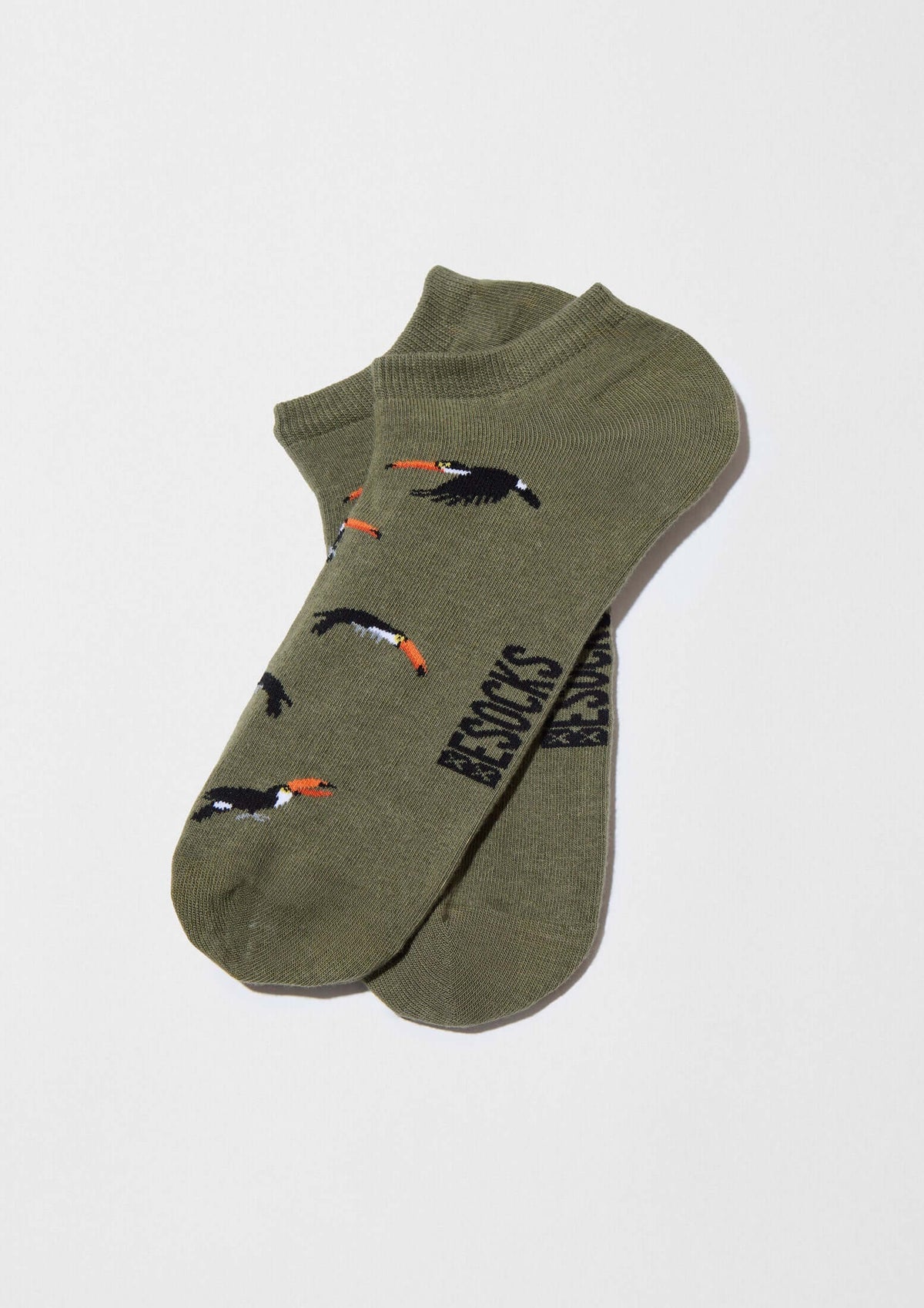 Chaussettes courtes BeToucan Vert Kaki