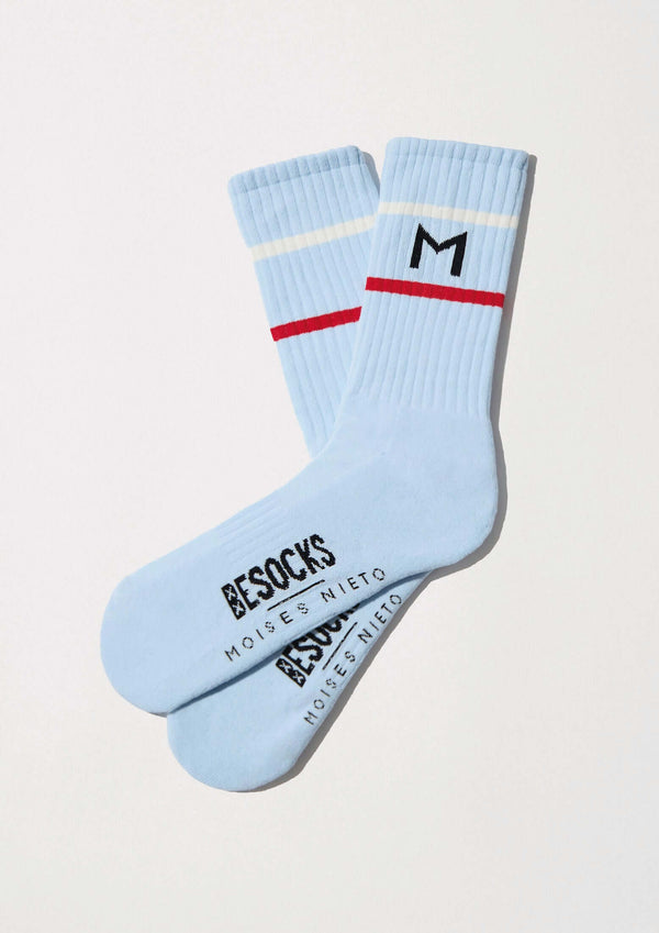 Chaussettes BeMOISESNIETO Light Blue – Besocks