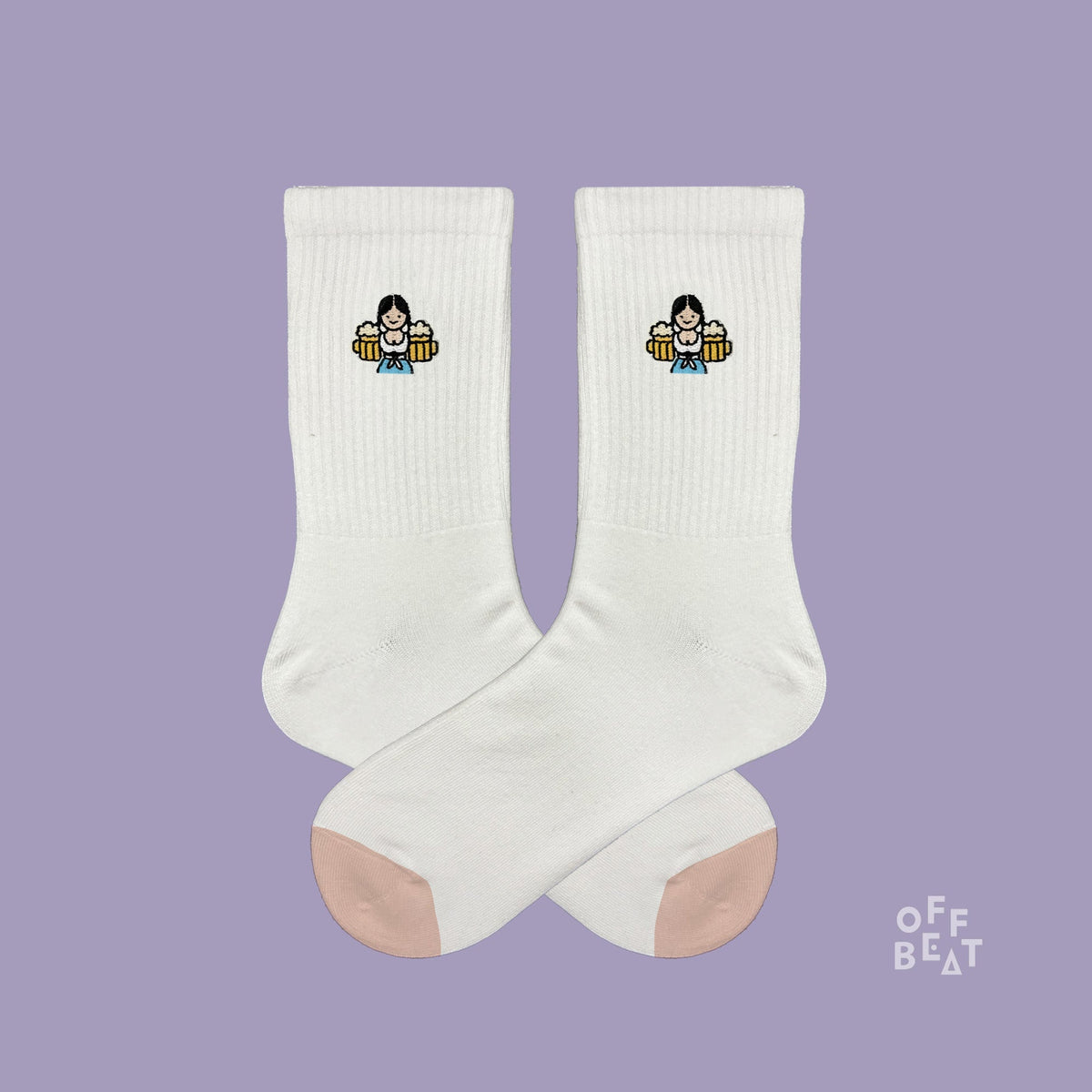 Chaussettes Brodées Wiesn-Kellnerin