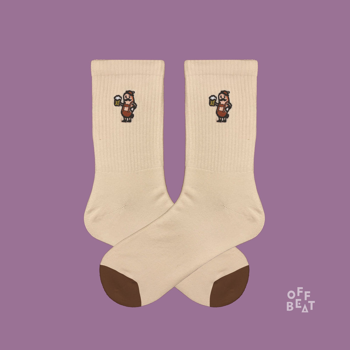 Chaussettes Brodées Wurstmensch