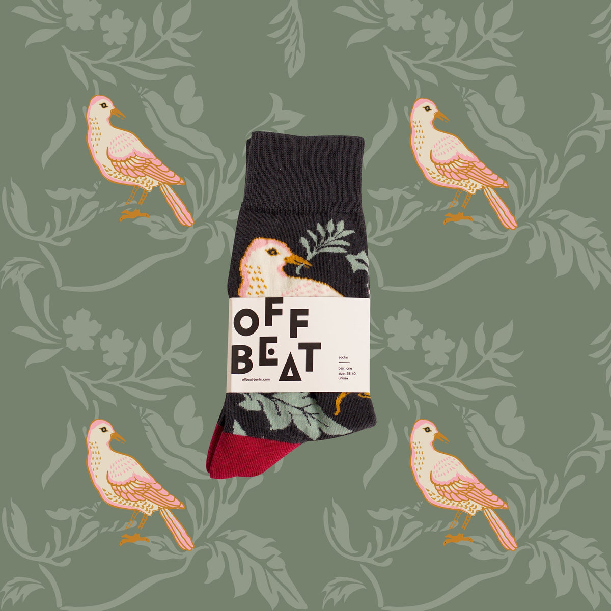 Chaussettes Oiseaux Noirs
