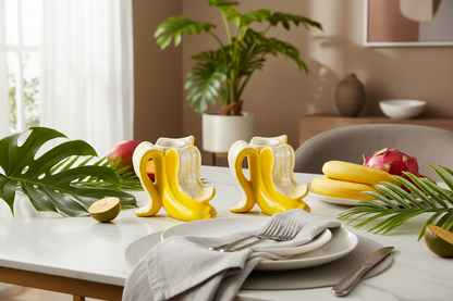 Vela de romance de banana