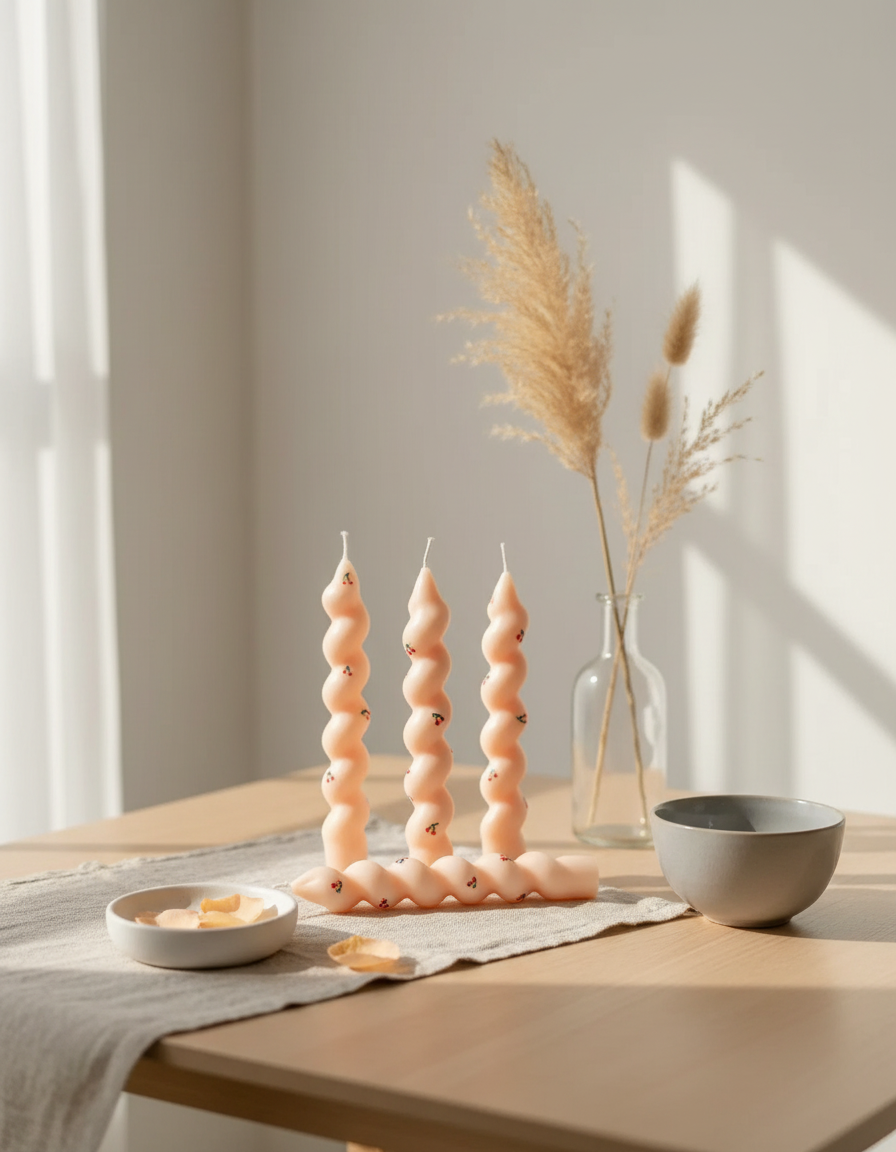 Bougie twisted cherries