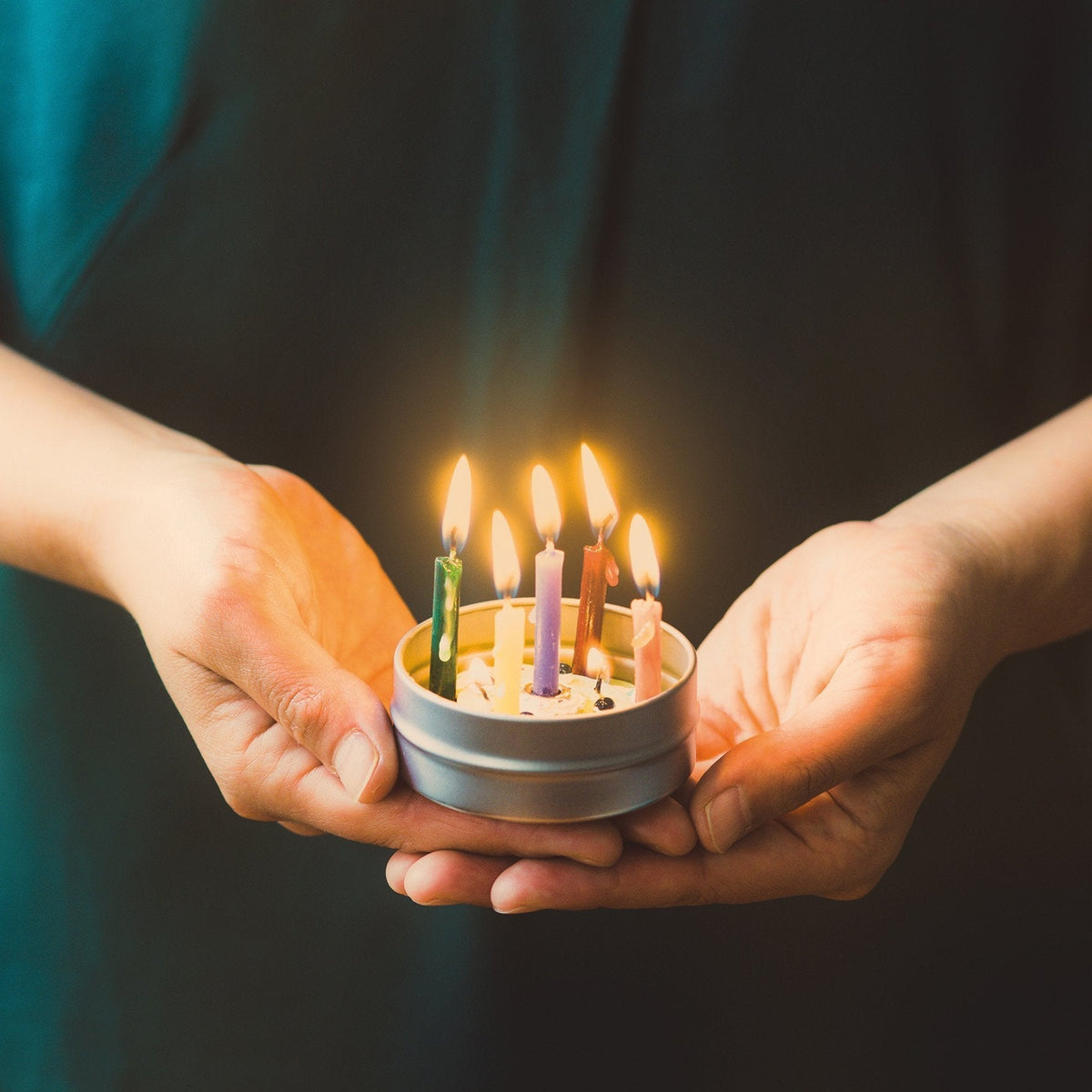 Take -out birthday candles