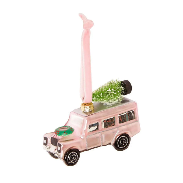 Pallina di Natale rosa 4x4