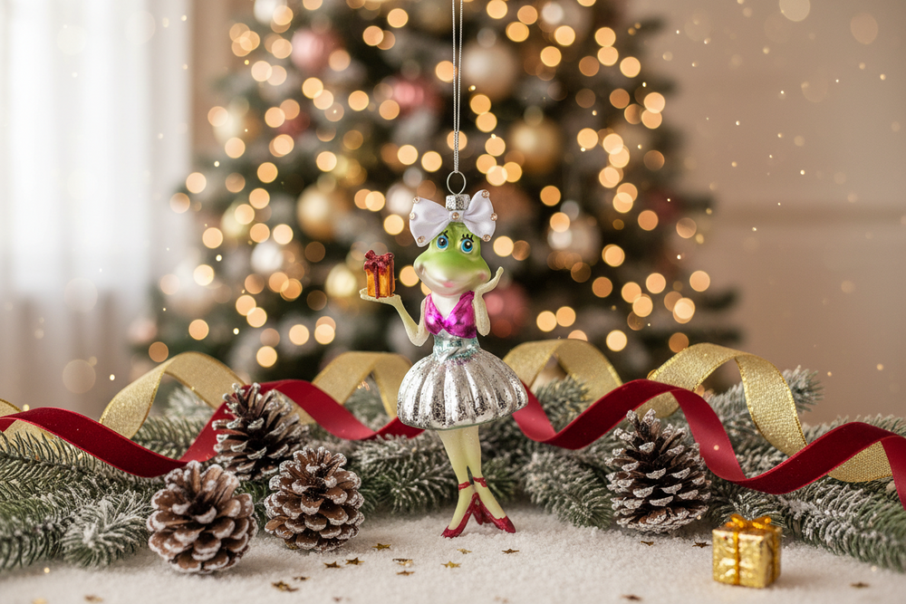 Kerstbal van Miss Kikker