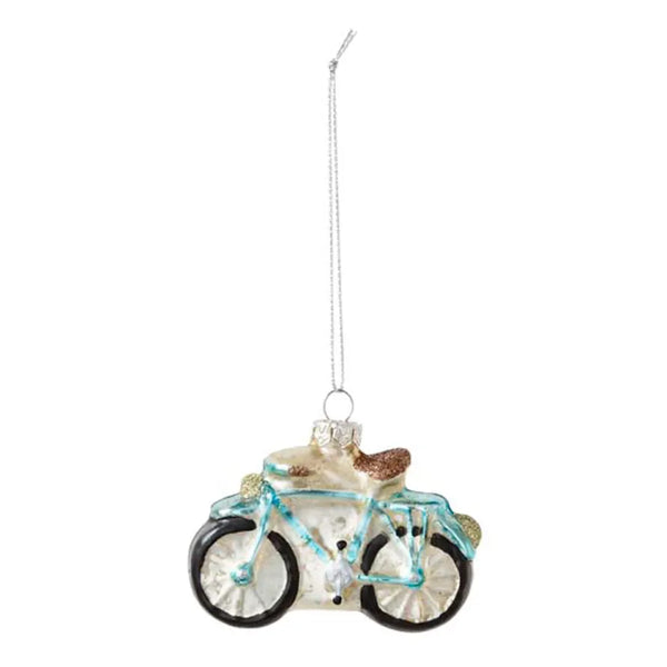Bola de Natal de bicicleta