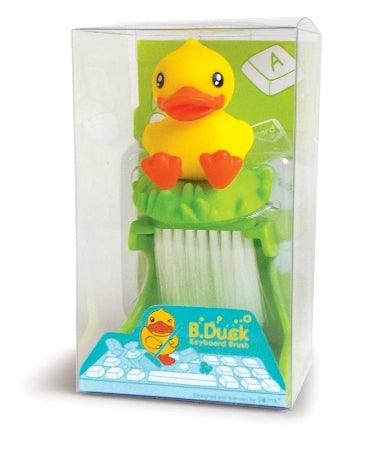 Pincel de limpeza do teclado de pato amarelo