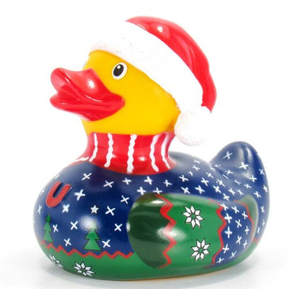 Pato de suéter de Natal