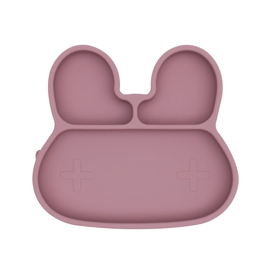Assiette en Silicone Lapin Dusty Rose We Might Be Tiny - OFCK.fr