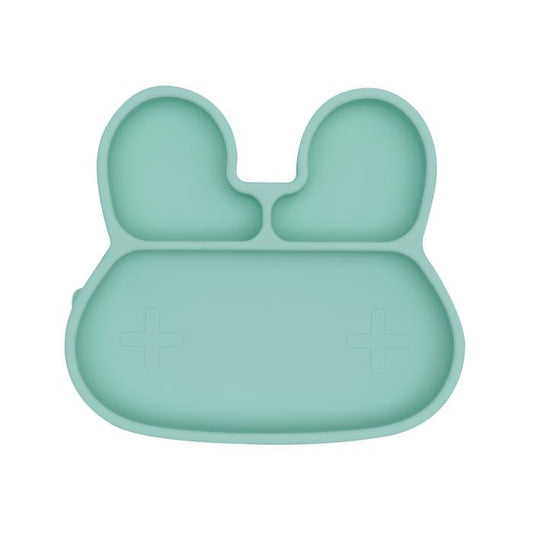 Assiette en Silicone Lapin Menthe We Might Be Tiny - OFCK.fr