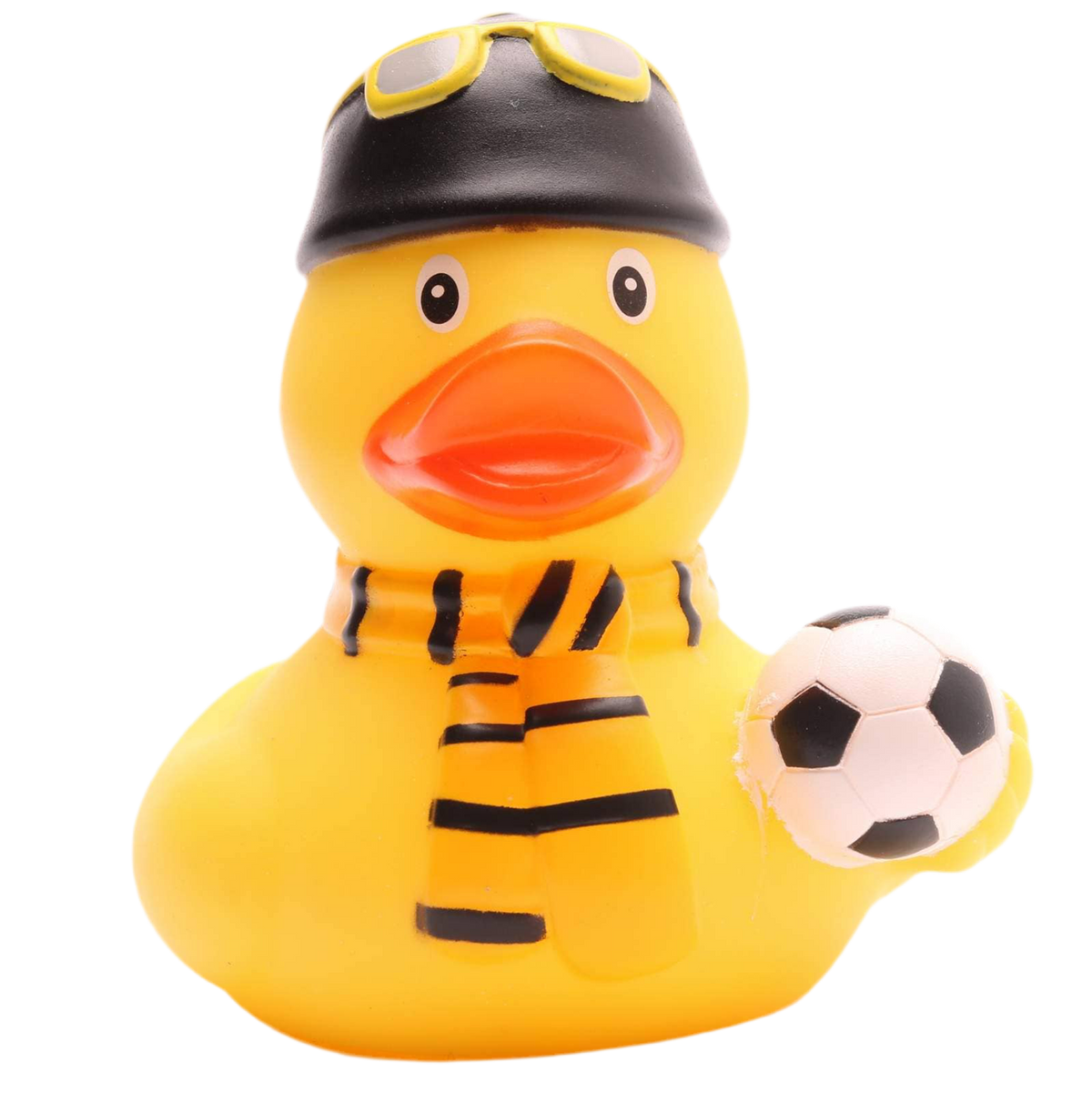 Canard Supporter de Foot Jaune et Noir