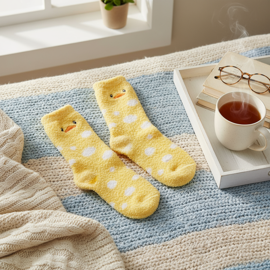 厚手のダックソックス