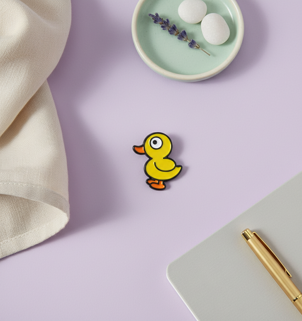 Pin's Canard Jaune Debout