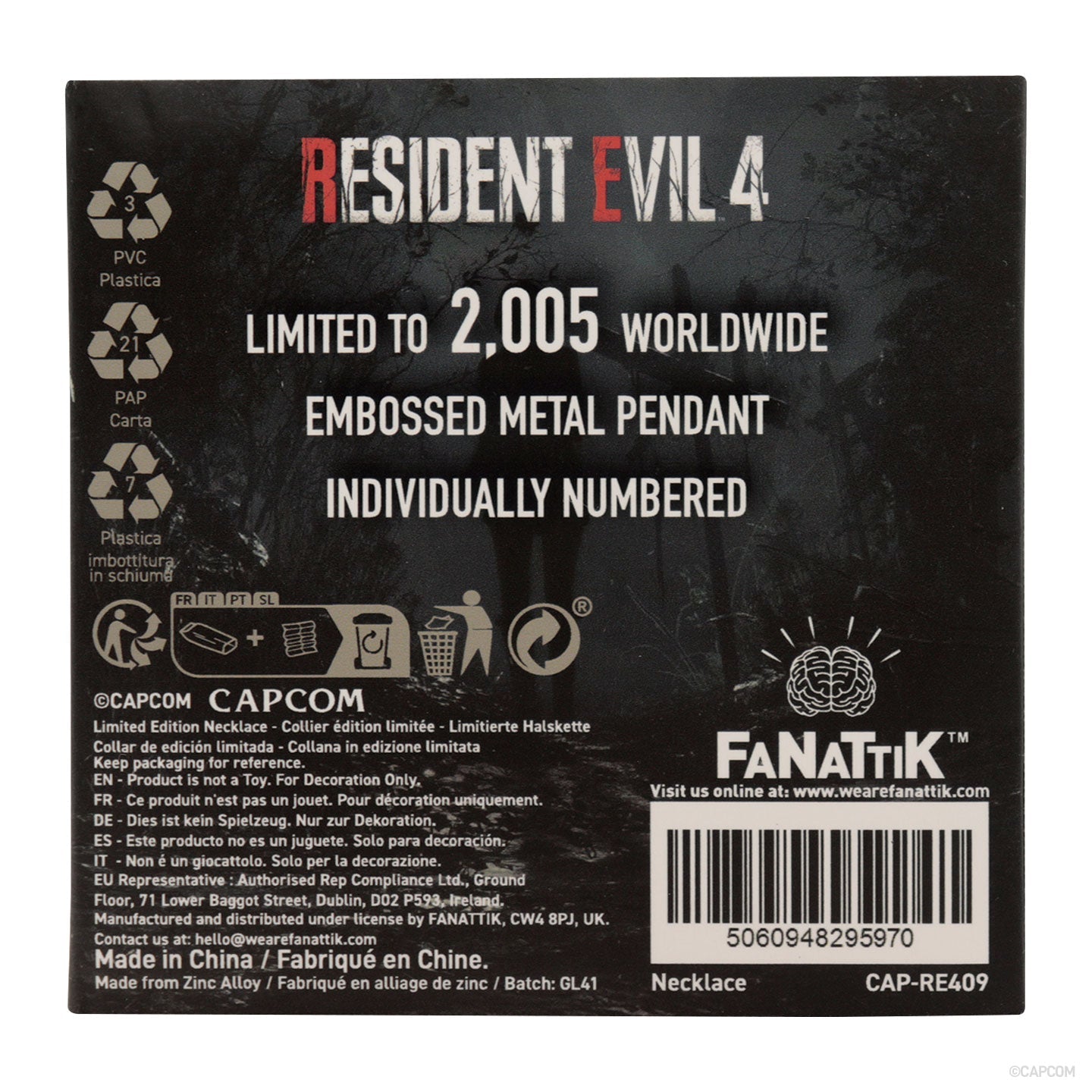 Collier Resident Evil 4 - Ashley