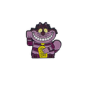 Pin’s Chat Chanceux Violet "Cheshire Cat"
