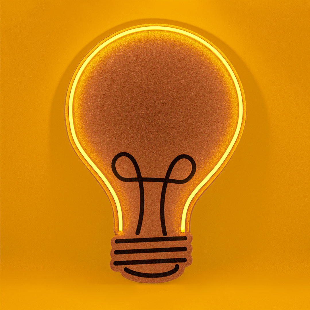 Tableau en li﻿ège avec LED - Ampoule