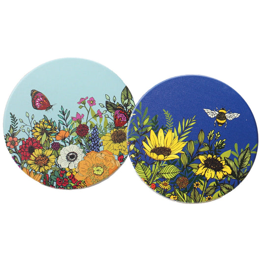 Lot de 2 sous-verres en céramique Natasha Kirby