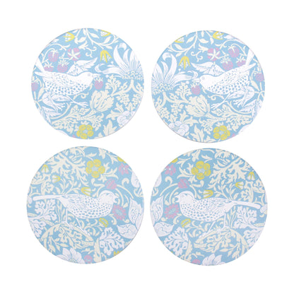 Lot de 4 sous-verres en céramique William Morris - Strawberry