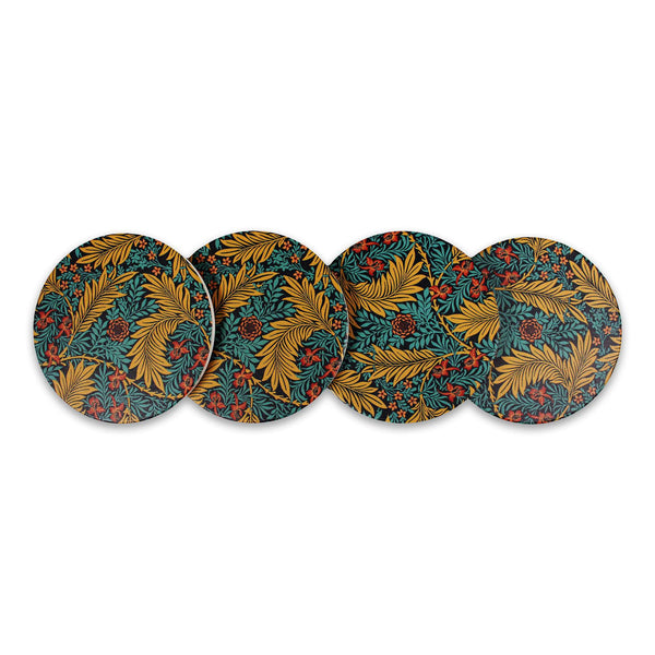 Lot de 4 sous-verres en céramique William Morris - Larkspur