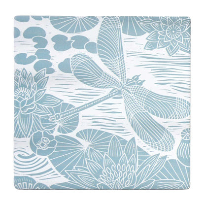 Lot de 2 sous-verres en céramique Kate Heiss - bleu poudré