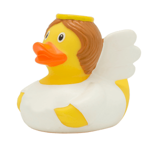Pato de ángel guardián blanco