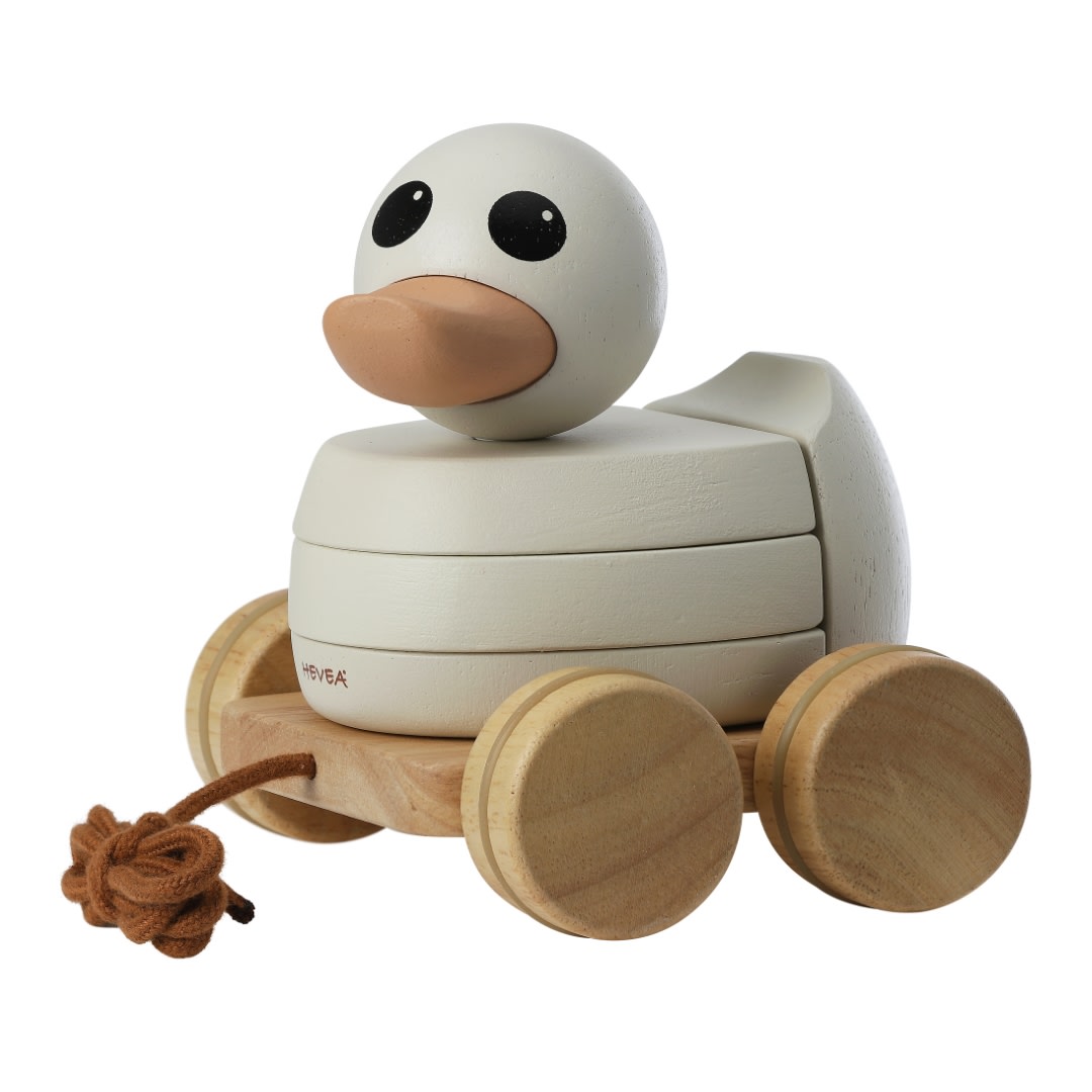 Kawan Rubberwood – Jouet à empiler et à tirer – HEVEA