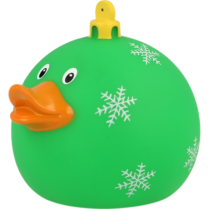 Bola de Navidad de pato verde