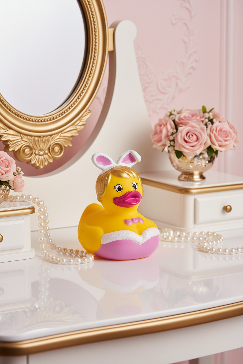 Pato de conejo rosa