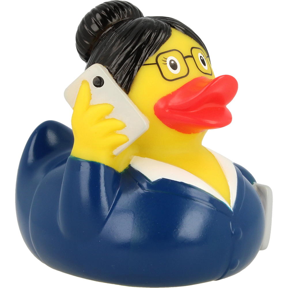 Mulher de negócios de pato