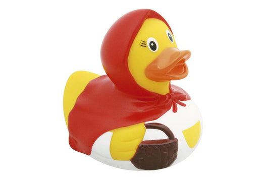 Pato pequeño campanilla roja