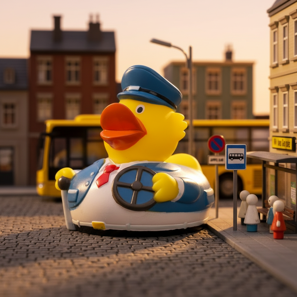Canard Chauffeur de Transport en Commun