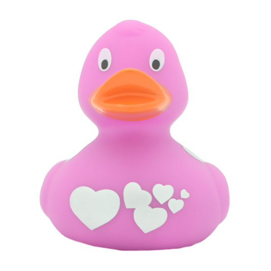 Corazón pato rosa