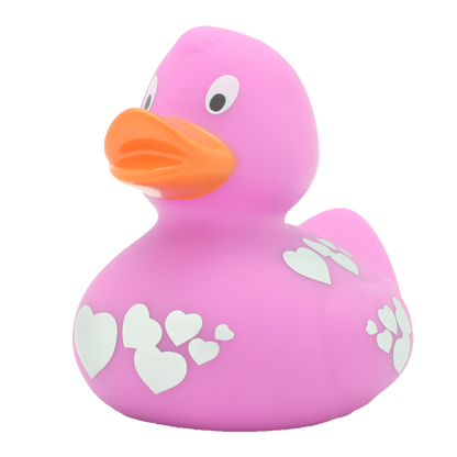 Corazón pato rosa