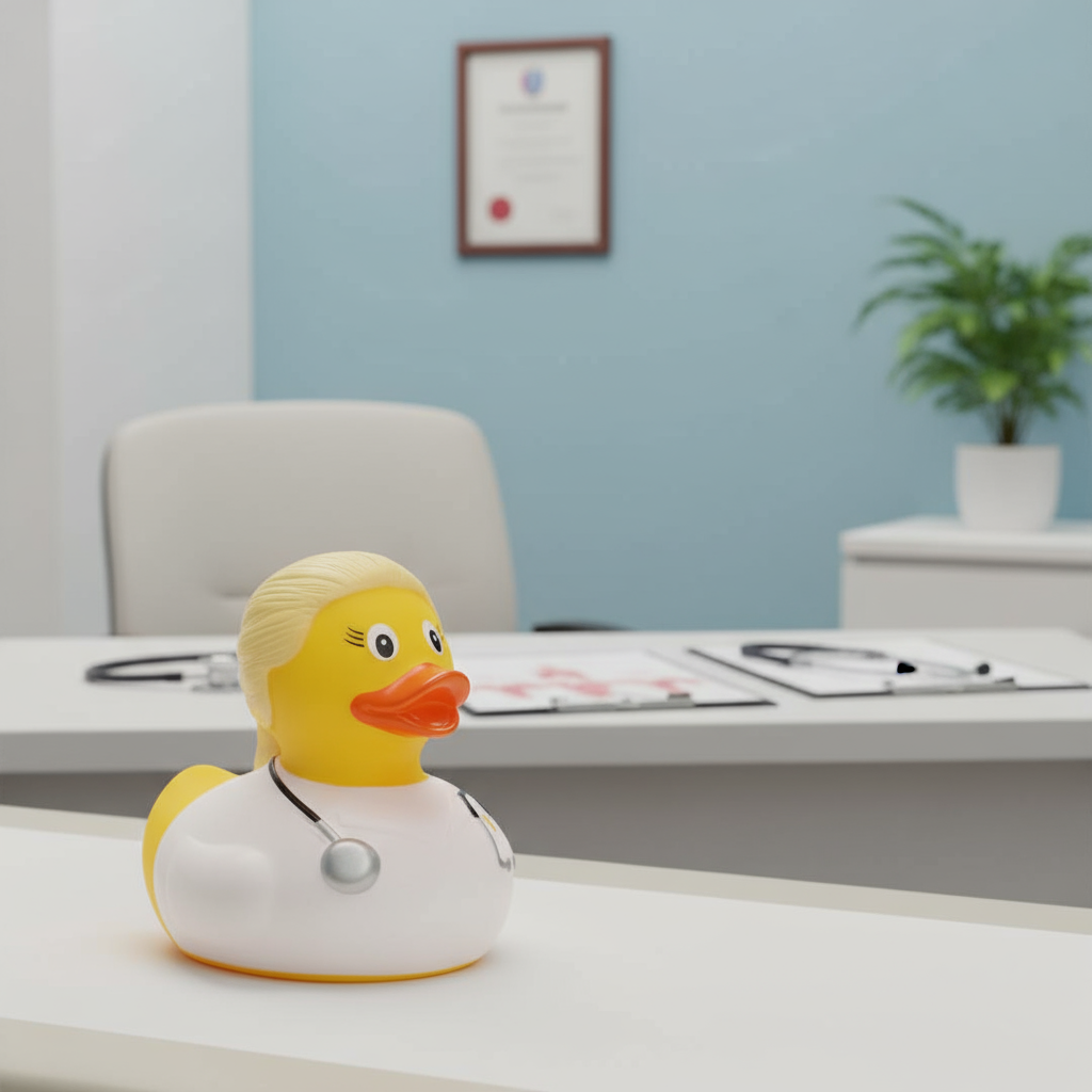 Eend Vrouw Dokter Blond