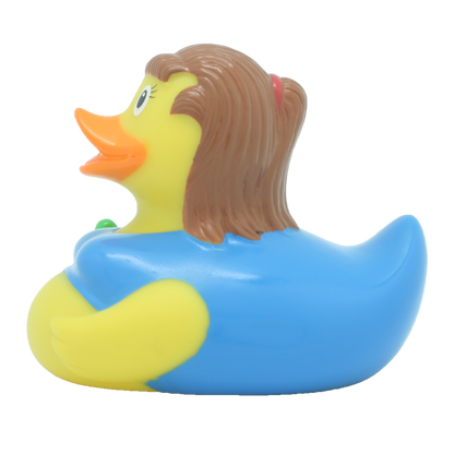 Pregnant woman duck