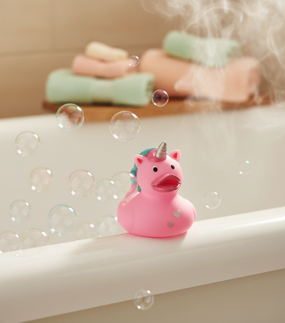 Rose Heart Clock Duck