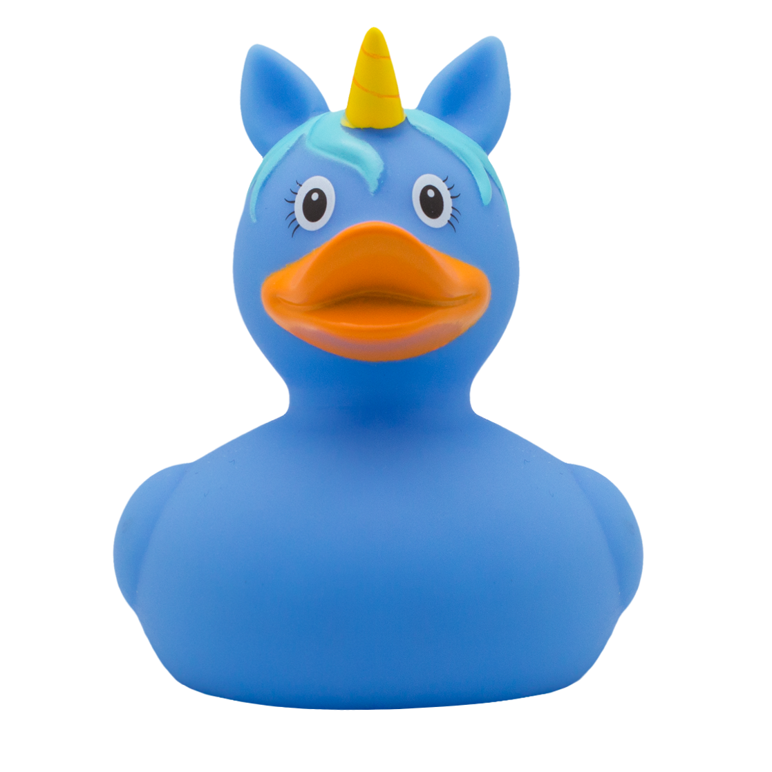 Pato de unicornio azul