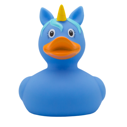 Blue unicorn duck