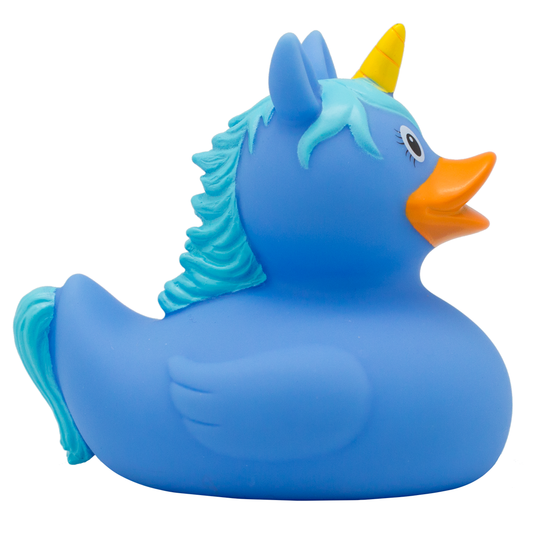 Pato de unicornio azul