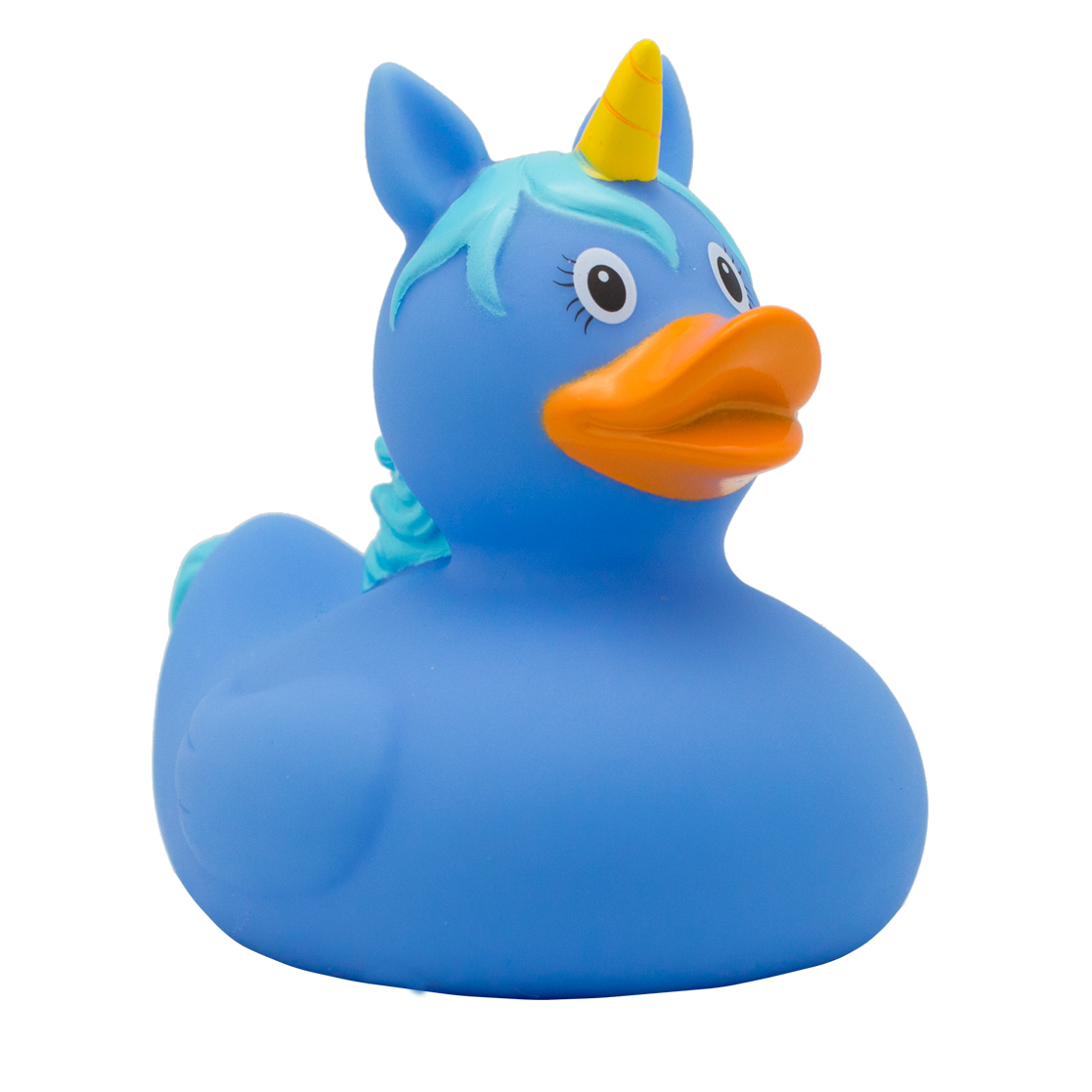 Pato de unicornio azul