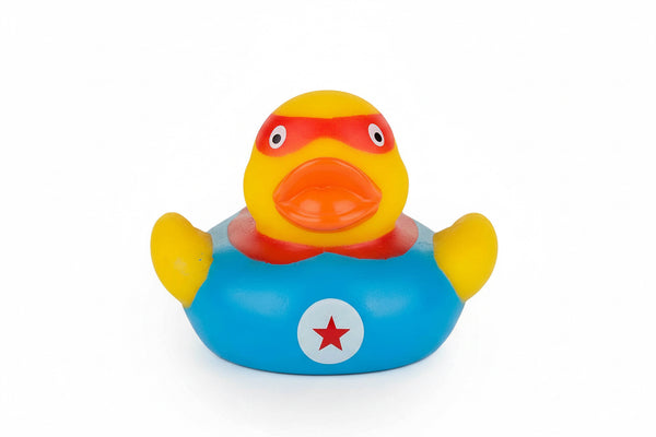 Pato de banho de super -herói
