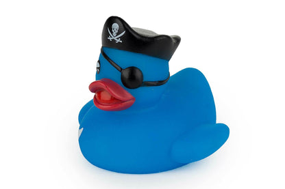 Pato de baño pirata azul